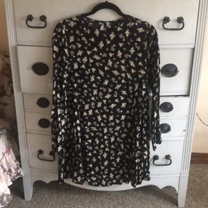 Mango black mini dress